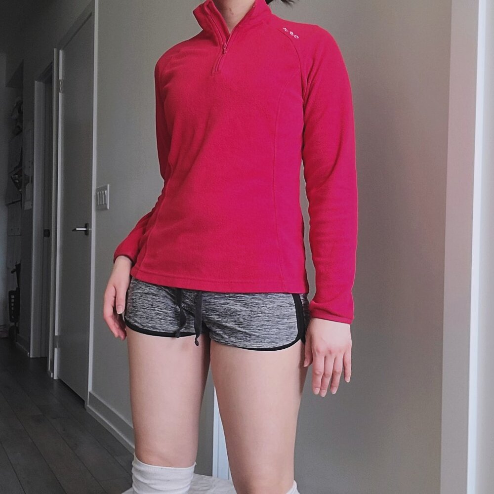 Decathlon Hot Pink Half-Zip Fleece